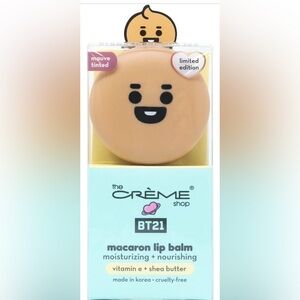 BT21 Baby SHOOKY Macaron Lip Balm Brown Sugar Milk Tea Mauve Tinted- Ltd Edition